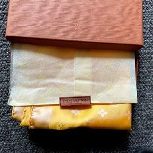 Vintage Louis Vuitton 100 % Silk Scarf (46 inches X 13 Inches)
